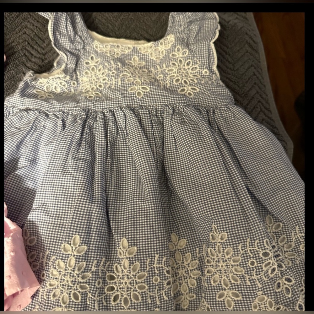 Baby Gap Dress Size 3-6. Perfect condition. Light blue with white lace.